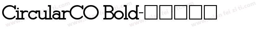 CircularCO Bold字体转换